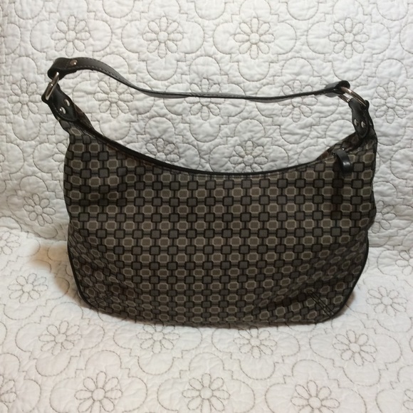 Nine West black,tan,grey print purse - Picture 3 of 8